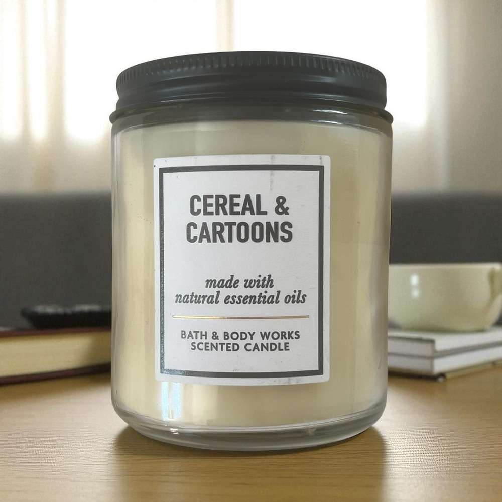 *NEW* CEREAL & CARTOONS ~ 7oz SINGLE WICK CANDLE  ~ Bath & Body Works